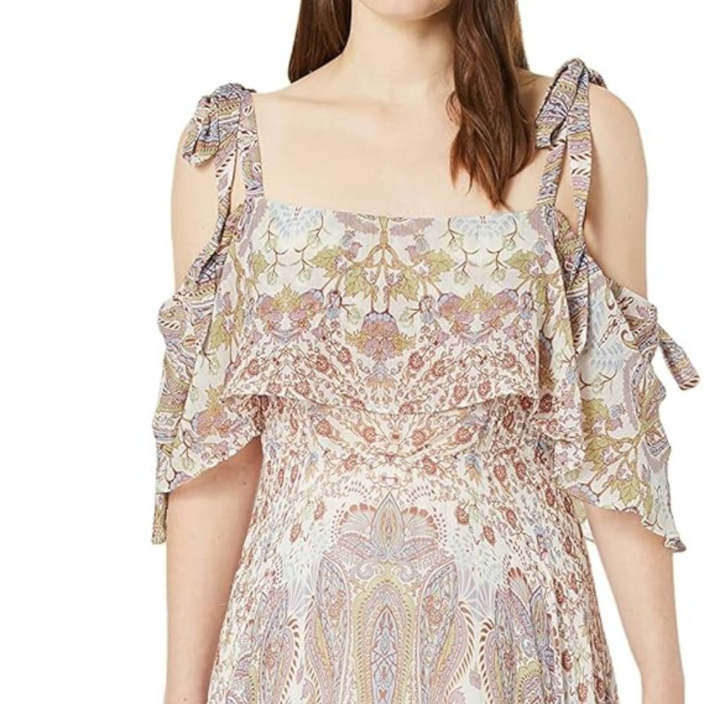 BCBG MAXAZRIA CLAIRE Paisley Handkerchief Dress